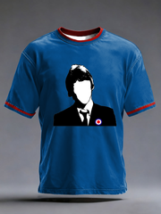 Herren-T-Shirt „The Modfather Paul Weller“ mit kurzen Ärmeln