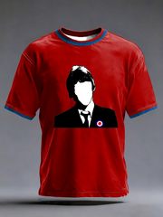 Herren-T-Shirt „The Modfather Paul Weller“ mit kurzen Ärmeln