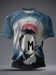 Men's Modfather UK Music Mods Lover Printed T-shirt