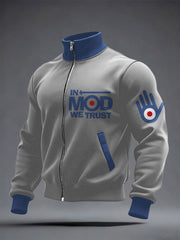 Men's Modfather UK Music Mods Lover Printed Coat