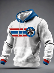 Men's Modfather UK Music Mods Lover Checkered Cotton Hoodie