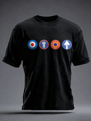 Unisex UK Mod Music Lover Printed T-shirt