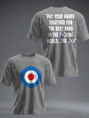 Unisex UK Mod Music Lover Printed T-shirt