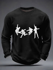 Men's Classic Legendary Rock Band Print Gift For Fans Casual Long Sleeve T-Shirt