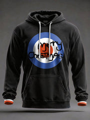 Unisex UK Mod Music Lover Christmas Printed Hoodie
