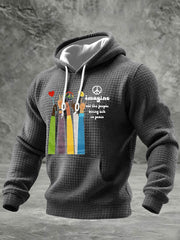 Retro-Hoodie für Herren mit klassischem Rockband-Print – das perfekte Geschenk für Fans! Lässiger, karierter Baumwoll-Hoodie