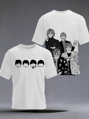 Retro-T-Shirt für Herren mit klassischem, legendärem Rockband-Print – das perfekte Geschenk für Fans! Lässiges Kurzarm-Shirt