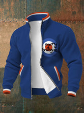 Men's UK Mods Music Lover Christmas Printed Coat