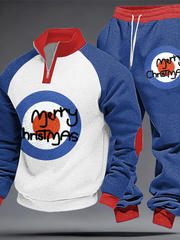 Herren-Hoodie-Set mit Weihnachtsmotiv für Musikliebhaber im Stil der britischen Mods