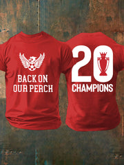 Herren-Fußball 24/25 20. Meister-T-Shirt mit Aufdruck