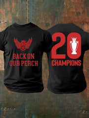 Herren-Fußball 24/25 20. Meister-T-Shirt mit Aufdruck