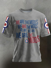 Unisex UK Mods Music Lover Printed T-shirt