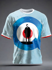 Unisex UK Mod Music Lover Printed T-shirt