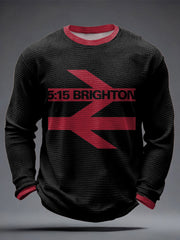 Men's UK Mod Music Lover Printed Waffle Tops