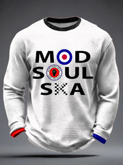 Men's UK Music Northern Soul Lover Waffle Long Sleeve T-Shirt