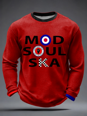Men's UK Music Northern Soul Lover Waffle Long Sleeve T-Shirt