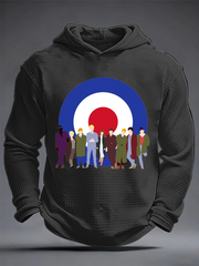 Men's Modfather UK Music Mods Lover Waffle Long Sleeve Sweatshirt