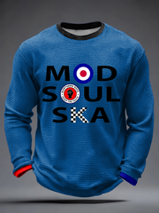 Men's UK Music Northern Soul Lover Waffle Long Sleeve T-Shirt