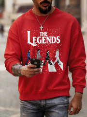 Retro-Sweatshirt für Herren mit klassischem Aufdruck einer legendären Rockband – das perfekte Geschenk für Fans