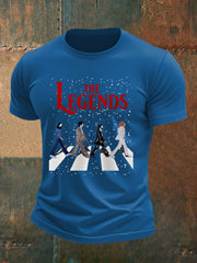 Retro-T-Shirt für Herren mit legendärem Rockband-Print – das perfekte Geschenk für Fans
