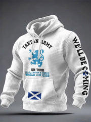 Herren-Hoodie mit Aufdruck „UK Football Lover Scotland We'll Be Coming 2026“