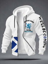 Men's UK Football Lover Scotland We'll Be Coming 2026 Printed Hooded-Coat
