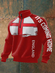 Herren-Sweatshirt mit Aufdruck „It's Coming Back 2026“ – perfekt für Fußballfans aus England.