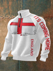 Herren-Sweatshirt mit Aufdruck „It's Coming Back 2026“ – perfekt für Fußballfans aus England.