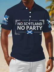 Herren-Poloshirt für Fußballfans aus Großbritannien und Schottland
