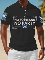 Herren-Poloshirt für Fußballfans aus Großbritannien und Schottland