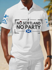 Herren-Poloshirt für Fußballfans aus Großbritannien und Schottland