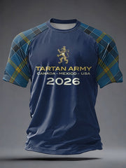 Herren-T-Shirt mit kurzen Ärmeln für Fußballfans aus Großbritannien und Schottland