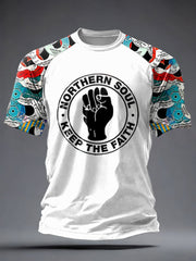 Kurzarm-T-Shirt für Herren aus Großbritannien, das Northern Soul-Fans begeistert