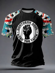 Kurzarm-T-Shirt für Herren aus Großbritannien, das Northern Soul-Fans begeistert