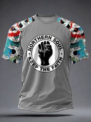 Kurzarm-T-Shirt für Herren aus Großbritannien, das Northern Soul-Fans begeistert
