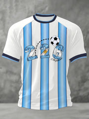 Men's 2026 Soccer Game Gift For Soccer Fans Casual Tee