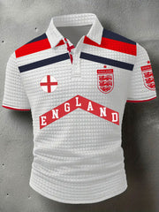 Herren-Kurzarmshirt mit Aufdruck „England 2026“ – ein echter Fußballfan aus Großbritannien