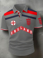 Herren-Kurzarmshirt mit Aufdruck „England 2026“ – ein echter Fußballfan aus Großbritannien
