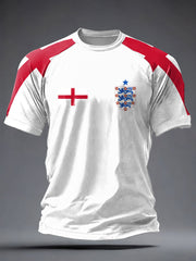 Herren-T-Shirt mit Aufdruck „UK Football Lover England 2026“ (Kurzarm)