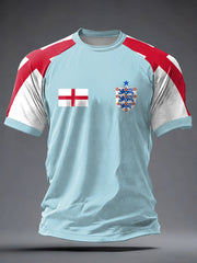 Herren-T-Shirt mit Aufdruck „UK Football Lover England 2026“ (Kurzarm)