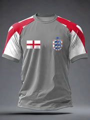 Herren-T-Shirt mit Aufdruck „UK Football Lover England 2026“ (Kurzarm)