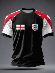 Herren-T-Shirt mit Aufdruck „UK Football Lover England 2026“ (Kurzarm)