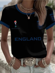 Damen-T-Shirt mit Aufdruck „England 2026“ für Fußballbegeisterte aus Großbritannien