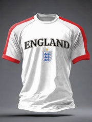Men's UK Football Lover England 2026 Printed short sleeve t-shirt