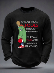 Herren-Langarmshirt mit Waffelstruktur, passend für Musikliebhaber aus Großbritannien (Mods).