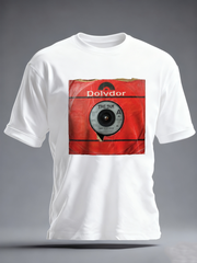 Herren-T-Shirt aus Baumwollimitat mit kurzen Ärmeln, Aufdruck „UK Mods Music Lover“.