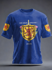 Men's UK Football Lover Scotland Printed imitation cotton short-sleeved T-shirt