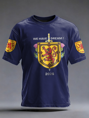 Men's UK Football Lover Scotland Printed imitation cotton short-sleeved T-shirt