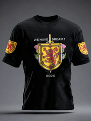 Men's UK Football Lover Scotland Printed imitation cotton short-sleeved T-shirt