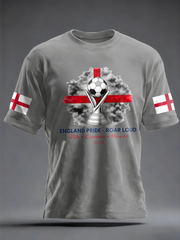 Men's UK Football Lover England 2026 Printed imitation cotton short-sleeved T-shirt